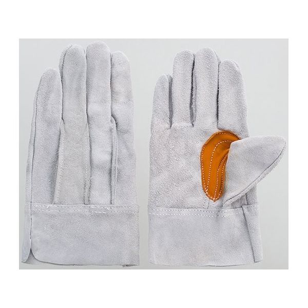 富士グローブ 牛床皮背縫手袋 #60黄当 L 1715 1ケース(10双) 64-8298-89（直送品）