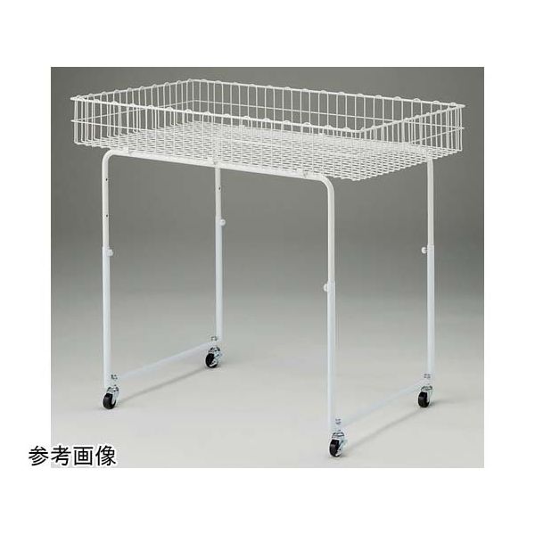 アズワン バスケットワゴン 丸パイプ脚 W75×D45cm 65-8273-97 1