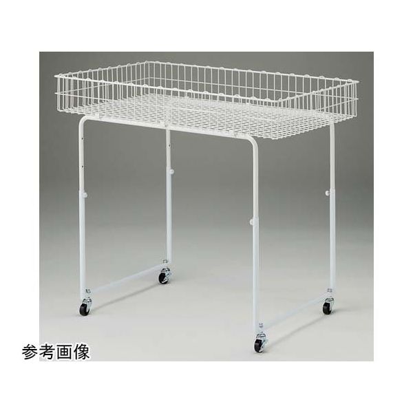 アズワン バスケットワゴン 丸パイプ脚 W90×D60cm 65-8273-98 1セット（直送品）