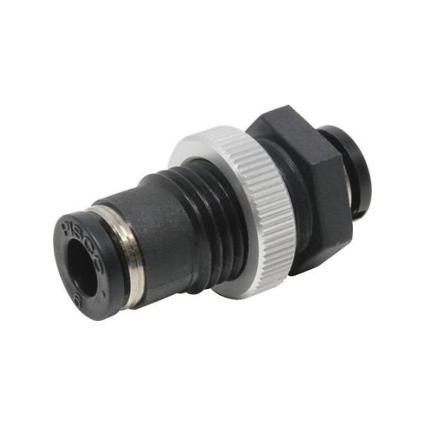 日本ピスコ チューブフィッティング 隔壁ユニオンP 6×6 PMP6 1個 61-1909-04（直送品）