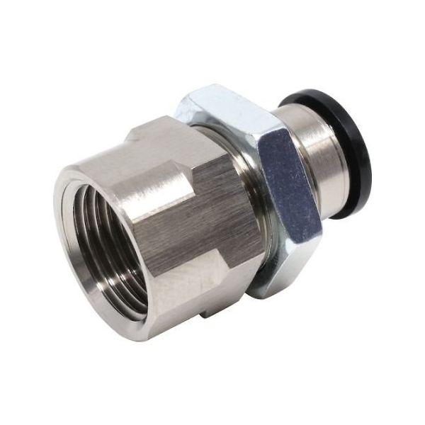 日本ピスコ チューブフィッティング メス隔壁ストレート チューブ12 接続口径R1/2 PMF12-04 1個 61-1909-32（直送品）