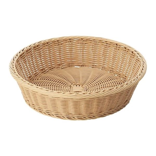 アズワン PP製丸型バスケット ナチュラル 65-8868-04 1個（直送品）