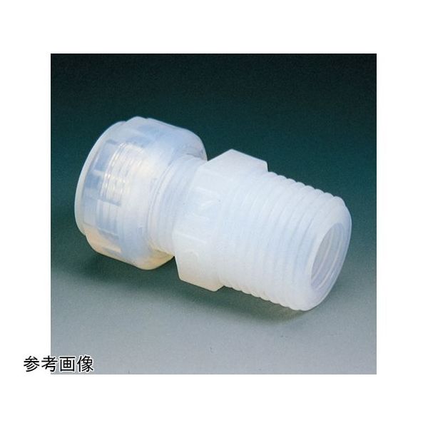 フロンケミカル PFA メイル・コネクター(貫通穴タイプ)SFHー10ーR1/2BT NR1067-005 1個 65-9344-96（直送品）
