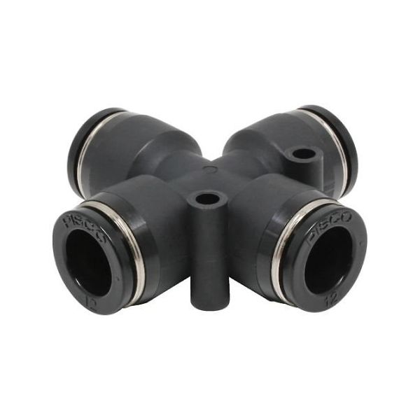 日本ピスコ チューブフィッティング クロスエイ PZA12 1個 61-1909-40（直送品）