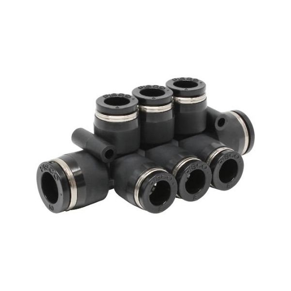 日本ピスコ チューブフィッティング 違径トリプルダブル 10×8 PKVG10-8 1個 61-1909-50（直送品）