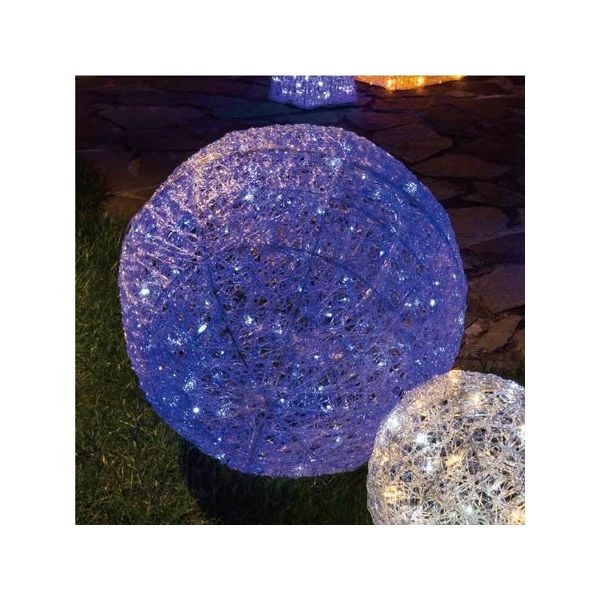 アズワン LEDプリンセスボールライト 【屋外使用可/コントロール不可】大 ブルー 65-8117-43 1セット（直送品）