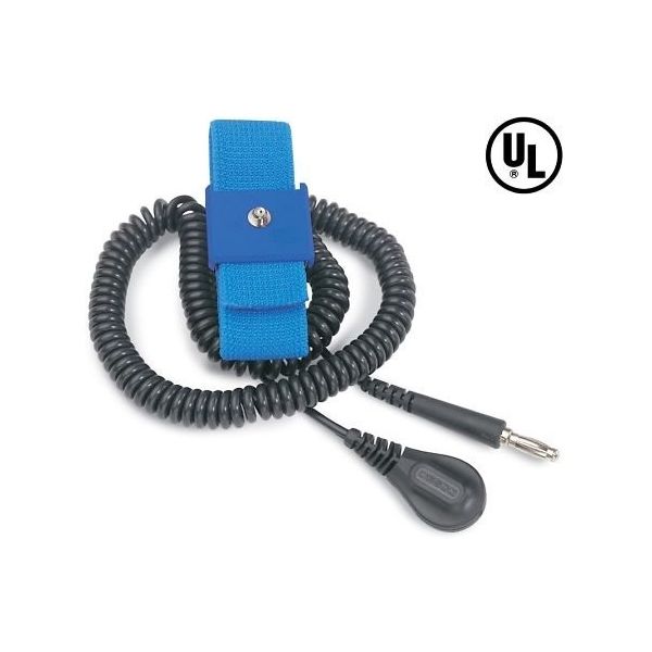 DESCO JAPAN リストストラップ 伸縮性 長さ調整機能付き コード長さ 3.65m 4mm 09069 1セット（直送品）