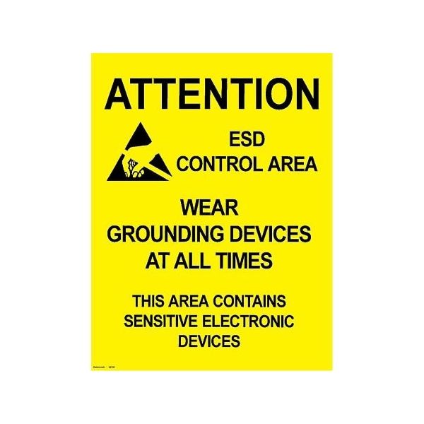 DESCO JAPAN ポスター 注意区域 432mm×559mm 5枚 06742 1セット(5枚) 64-2945-06（直送品）