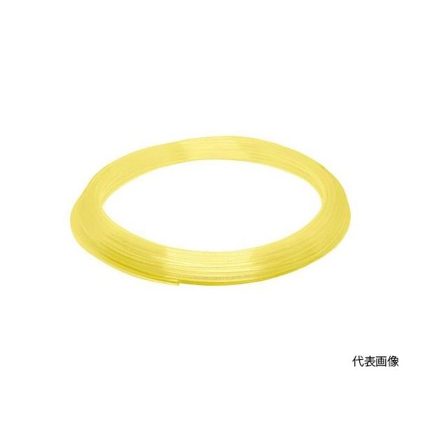 日本ピスコ ソフトポリウレタンチューブ クリアイエロー 8×5 20M UC0850-20-CY 1本 64-4807-87（直送品）