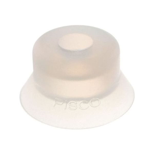 日本ピスコ 真空パッド スタンダードタイプ(深形) パッド外径:20mm シリコーンゴム VP20AS 1個 64-4808-31（直送品）