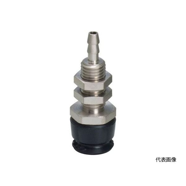 真空パッド スタンダードタイプ小型 パッド外径:0.7mm 導電性ブタジエンゴム(低抵抗タイプ) 固定式 真空取出口:上 VPMA0.7RME4B（直送品）