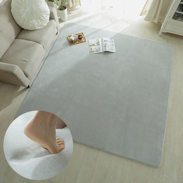 夏もサラサラ快適【プレーベル ラグ ジェイド｜190×190cm｜新品・未使用】 プレーベル ラグマット ラグ 国産 高級ラグ ジェイド 約2畳 190