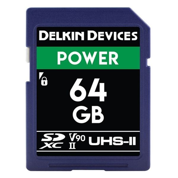 Delkin（デルキン） 64GB POWER SDXC UHS-II (U3/V90) SDカード DDSDG200064G 1枚（直送品）