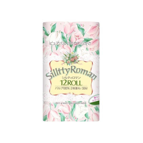 王子ネピア シルティロマン トイレットペーパー 12ロール ダブル 4901733320105 1セット(12個×8点セット)（直送品）