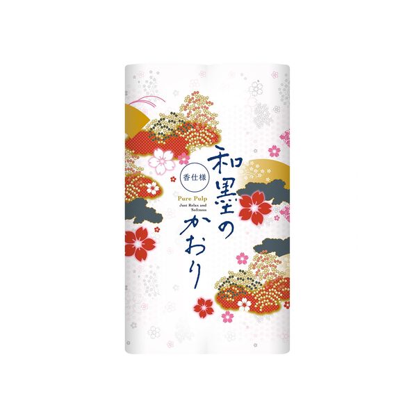 王子ネピア 和墨のかおり12R 4901733321010 1セット(12巻×8点セット)（直送品）