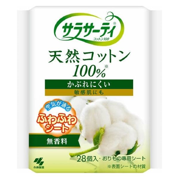 小林製薬 サラサーティコットン100 無香料 4987072001097 28枚×10点セット（直送品）