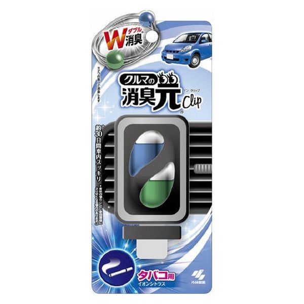 小林製薬 クルマの消臭元クリツプ 黒容器タバコ用イオンシトラス 4987072034729 5ml×24点セット（直送品）
