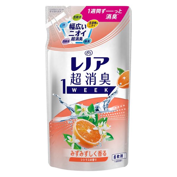 P＆G レノア超消臭１ｗｅｅｋみずみずしく香るシトラスの香りつめかえ用 4987176167620 380ml×16点セット（直送品）