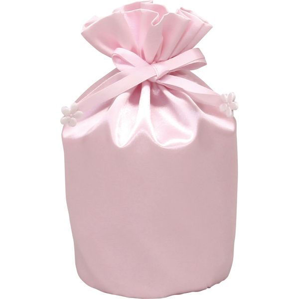 【ペット用仏具】東京ローソク製造 サテン袋　ピンク　２．５寸 060465 1個（わけあり品）
