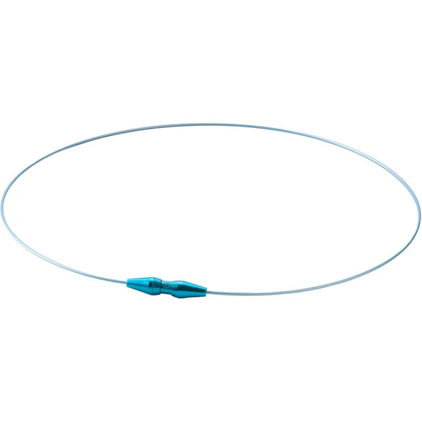 phiten正規品 rakuwaネックワイヤーシングル ブルー ５０cm ファイテン（PHITEN）（メンズ、レディース）RAKUWA ネックレス