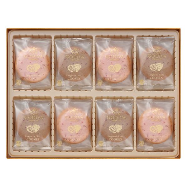 〈ゴディバ〉ラングドシャクッキーアソートメント 1箱(30枚入)　紙袋付