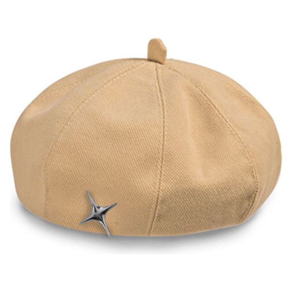 大河商事 ベレー帽 レディース 秋冬 帽子 ワンポイント付 韓国風 サイズ調節可 BE bon019-BE 1個（直送品）