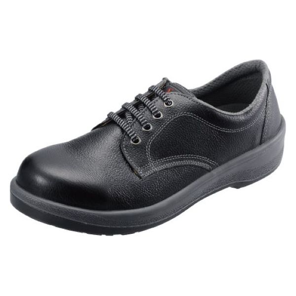 シモン Simon JIS安全靴 先芯 短靴 牛革（型押ソフト） 7511 黒 24.0cm