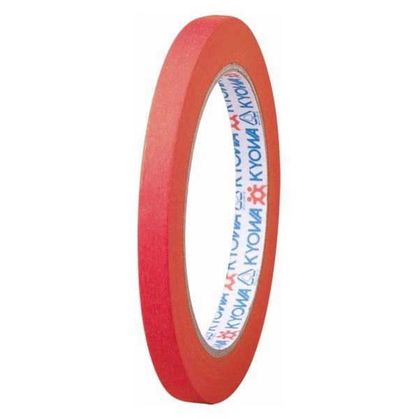 【シーリングテープ】 共和 パイロン バッグシーリングテープ紙 HU-001-4 幅9mm×長さ50m 赤 1巻