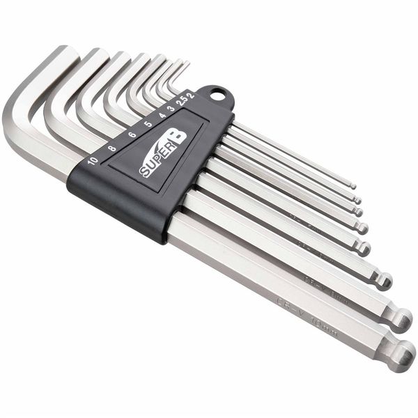 SUPER B 7758 六角レンチセット 色付 (1.5/2/2.5/3/4/5/6/8/10mm