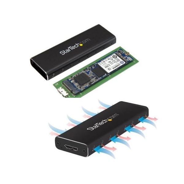 StarTech.com USB 3.0接続M.2 SATA SSDケース UASP対応 SM2NGFFMBU33 1個（直送品）