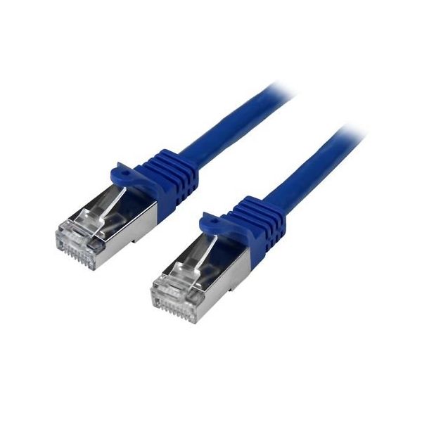 カテゴリ6 LANケーブル 0.5m ブルー S/FTP(2重シールドツイストペア)ケーブル N6SPAT50CMBL 1個（直送品）