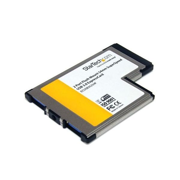 USB 3.0 2ポート増設用ExpressCard/54 アダプタカード UASP対応 ECUSB3S254F 1個（直送品）