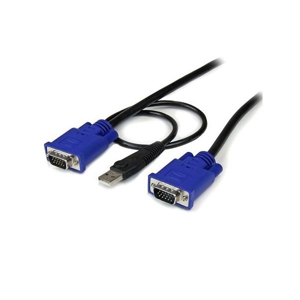 3m パソコン自動切換器専用ウルトラスリムKVMケーブル 2 in 1 USB/VGA KVMケーブル SVECONUS10 1個（直送品）