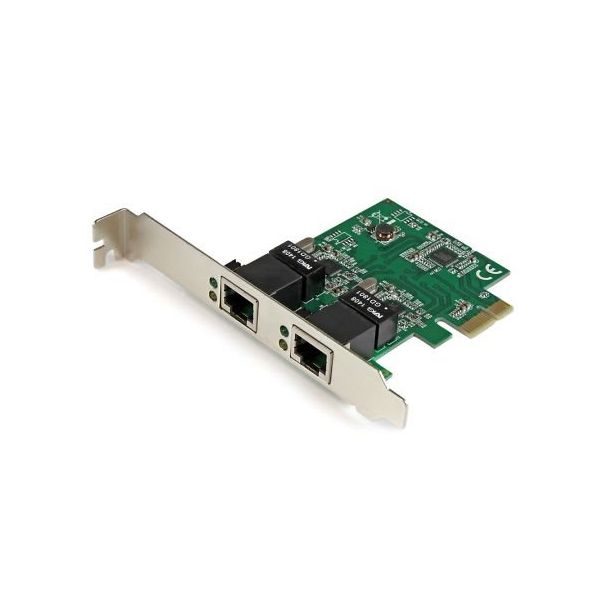 2ポートギガビットイーサネット増設PCI Express ネットワークアダプタLANカード ST1000SPEXD4 1個（直送品）