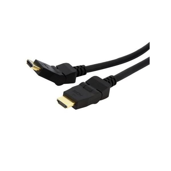 StarTech.com 180度回転式ハイスピードHDMIケーブル 1.8m オス/オス HDMIROTMM6 1個 65-1895-47（直送品）