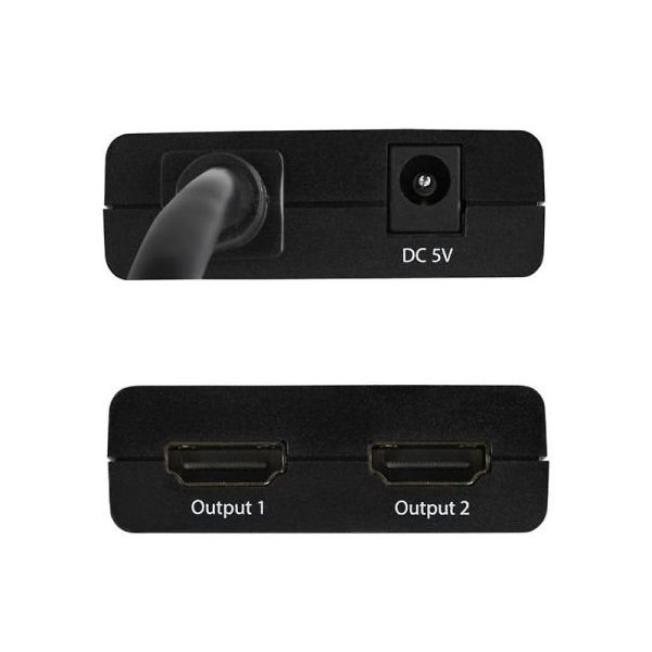 2出力対応 4K HDMI 分配器スプリッター USBバスパワー/ACアダプタ対応 30Hz ST122HD4KU 1個（直送品）