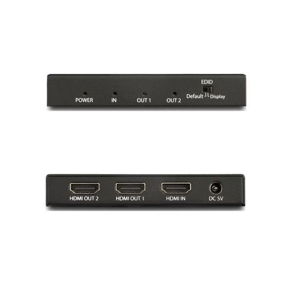 StarTech.com 2出力対応HDMI分配器 4K/60Hz対応 ST122HD202 1個 65-1905-67（直送品）