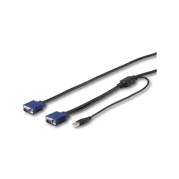 パソコン自動切替器専用KVMケーブル 1.8m StarTech.comラックマウント対応KVMコンソールドロワー用 RKCONSUV6（直送品）