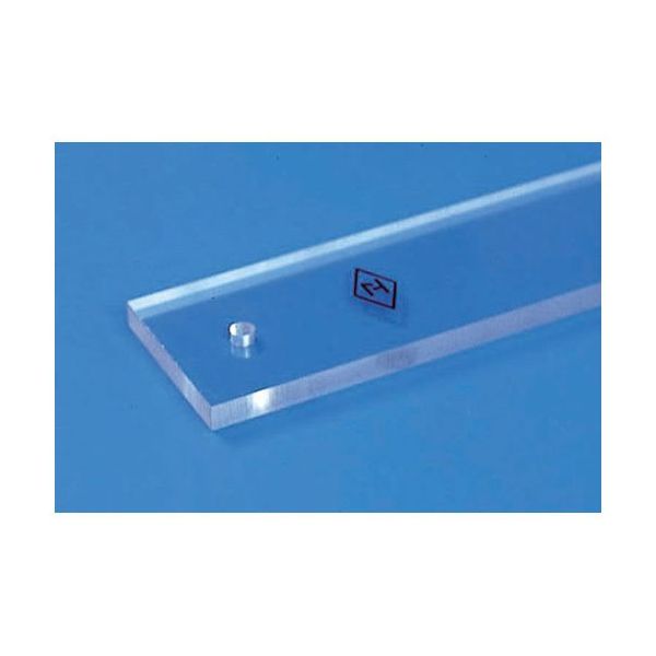 広島 エース定規 (長さ1m 厚8mm) 83-10 1本 61-9677-78（直送品）