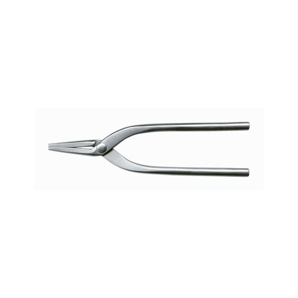 アネックスツール ステンレス製精密ヤットコ 平タイプ125mm No.243 L00035 1個 61-6494-26（直送品）