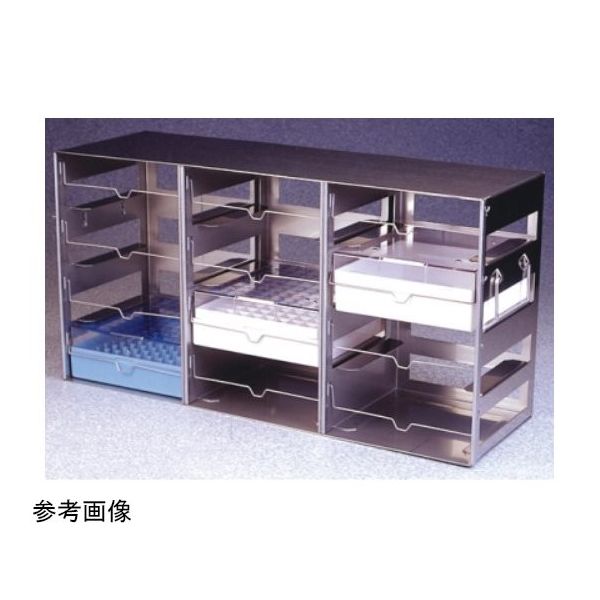 CryoBoxes用フリーザーラック(縦型) 4段 140×143×406mm DS5037-0004 1個（直送品）