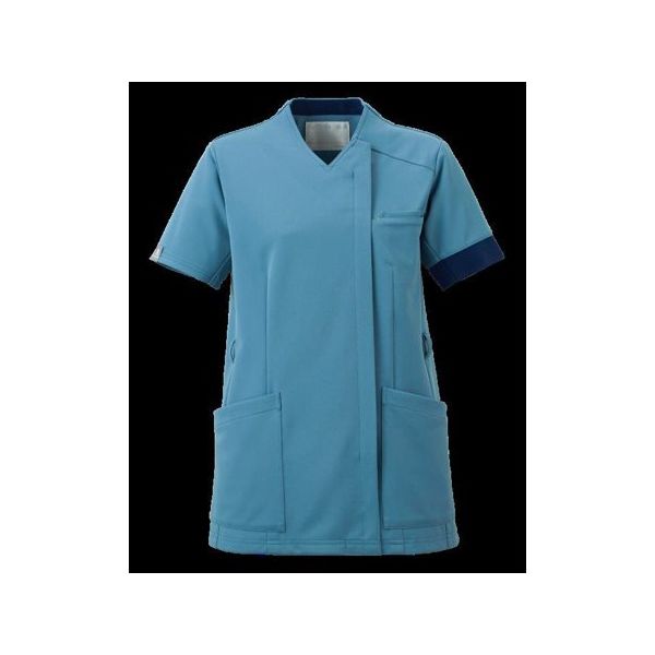 オンワード &COLOR サイドファスナースクラブ(男女兼用)ミスティブルー M HS-8073 1枚 65-5685-27　スクラブ（直送品）