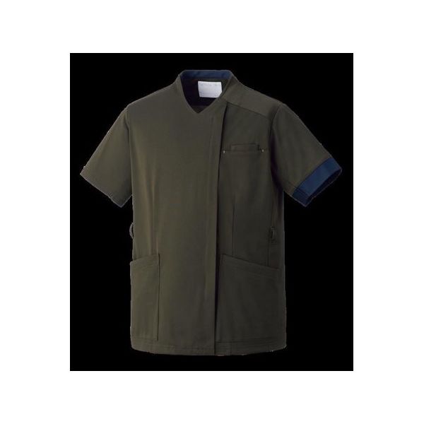 オンワード &COLOR サイドファスナースクラブ(男女兼用)カーキ LL HS-8076 1枚 65-5685-47　スクラブ（直送品）