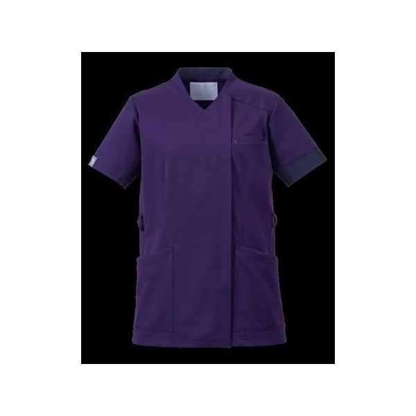 オンワード &COLOR サイドファスナースクラブ(男女兼用)バイオレット LL HS-8078 1枚 65-5685-59　スクラブ（直送品）
