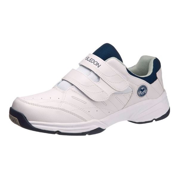 アサヒシューズ ウィンブルドン 053 ホワイト/ネイビー 25.0cm WB 1足 65-8717-81（直送品）