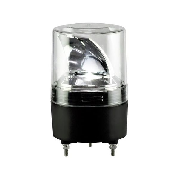 日惠製作所 LED回転灯φ100 ニコスピナR100 白 AC100V VS10R-100NPW 1個 65-9242-17（直送品）