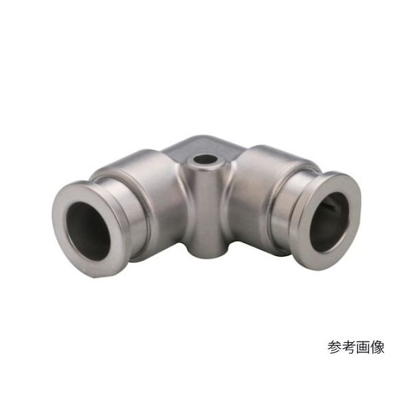 日本ピスコ 耐腐蝕用ワンタッチ継手 チューブフィッティングSUS316 ユニオンエルボ φ12用 SSPV6 1個 67-2267-09（直送品）