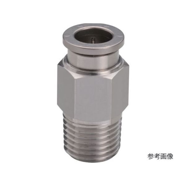 日本ピスコ 耐腐蝕用SUS316ワンタッチ継手 チューブフィッティングSUS316 ストレート SSPC8-01 1個 67-2267-17（直送品）