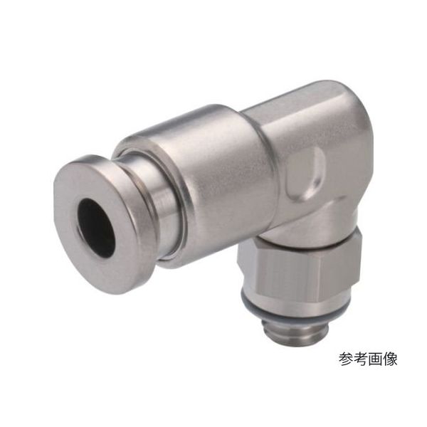 日本ピスコ 耐腐蝕用SUS316ワンタッチ継手 チューブフィッティングSUS316 エルボ SSPL6-M5 1個 67-2267-19（直送品）