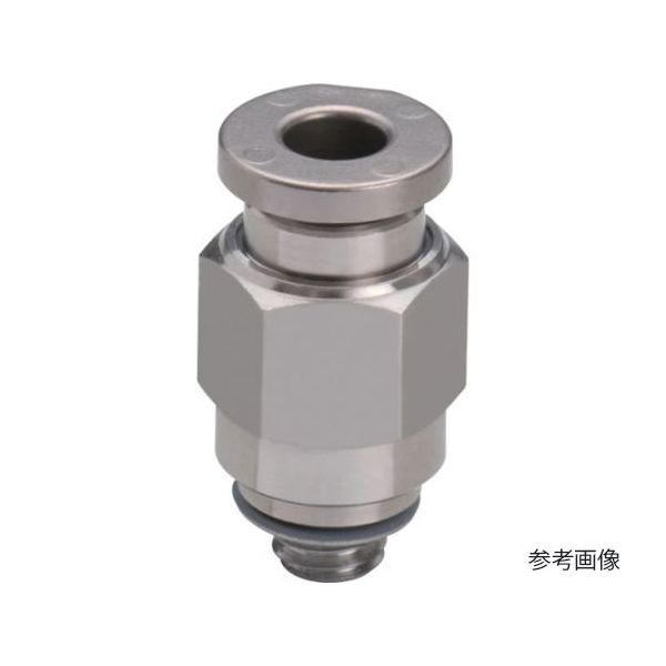 日本ピスコ 耐腐蝕用SUS316ワンタッチ継手 チューブフィッティングSUS316 ストレート SSPC6-M5 1個 67-2267-27（直送品）